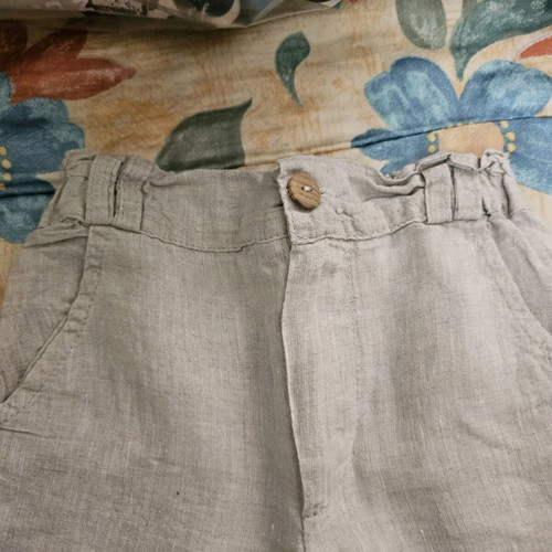 Beige baby pants like new, pack of two