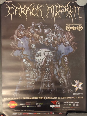 Carach Angren Live In Athens 21/9/18 concert poster used