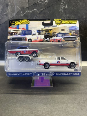 Hot Wheels Team Transport Chevy Nova and Silverado set new