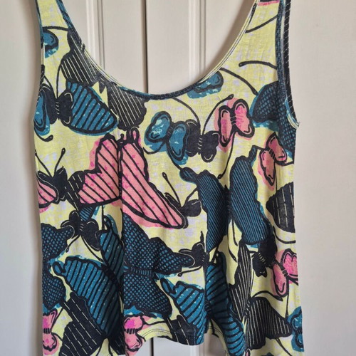 Zara Printed Blouse with Side Points Size M like new