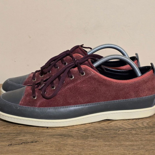 Salvatore Ferragamo men's casual shoes used, leather and suede, size 44