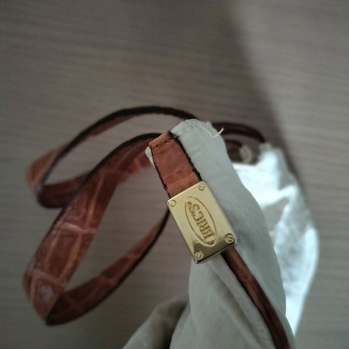 Bric's handbag used with fabric body and leather handles