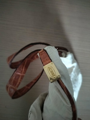 Bric's handbag used with fabric body and leather handles