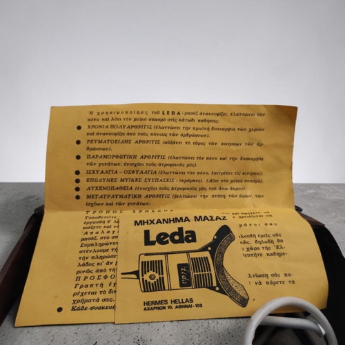 Leda Vintage Portable Electric Massager used, made in Greece