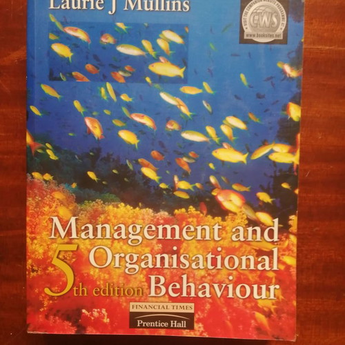 Management and Organisational Behaviour 5th Laurie J. Mullins like new