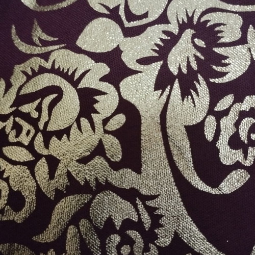 Arabic style kaftan burgundy with gold print, like new, plus size