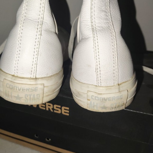 Converse δερμάτινα μποτάκια, άσπρα, νούμερο 42,5