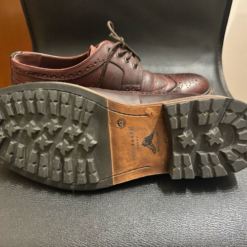 Ted Baker Brogue leather brown men's shoes, size 42