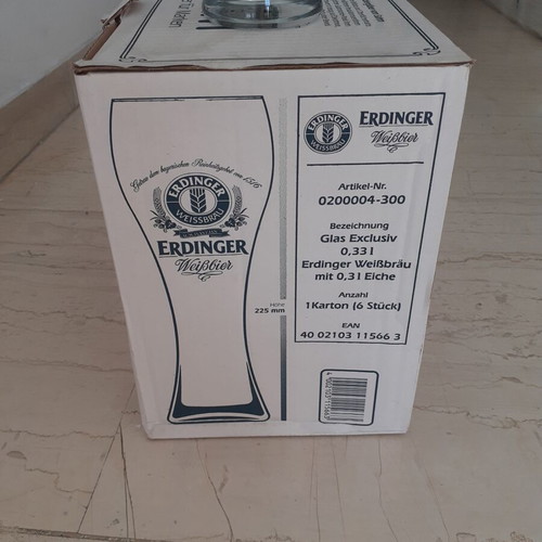 Erdinger Glasses new, pack of 6, 300ml