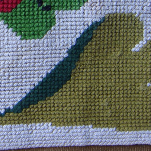 Vintage ‘80s embroidery cash napkin “Ladybug” like new
