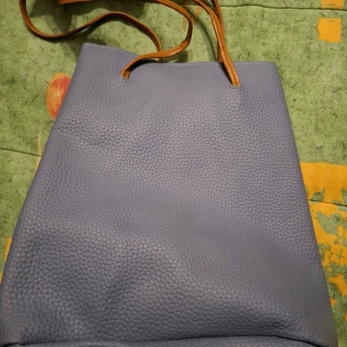 Shoulder bag like new, turquoise and brown