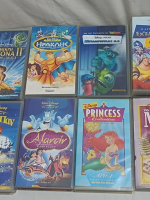 Disney VHS cartoons pack of 8 dubbed, used