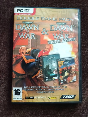 Warhammer 40K Dawn of War Winter Assault PC DVD double pack like new