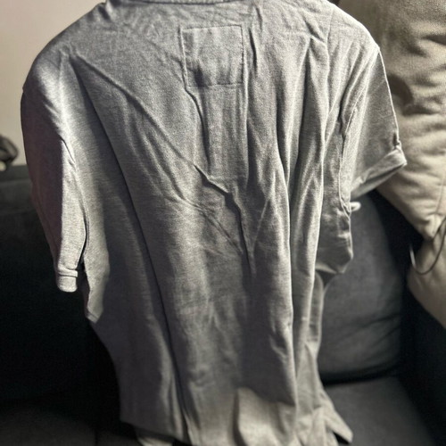 Abercrombie & Fitch men's short-sleeve polo gray like new