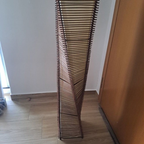 Globostar Boho floor lamp with 2 x E27 sockets like new, brown and beige