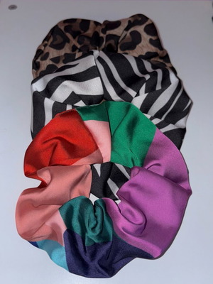 Scrunchies set of 2 handmade normal size new