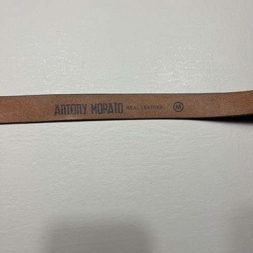 Ζώνη Antony Morato 110cm δερμάτινη καφέ σαν καινούργιο