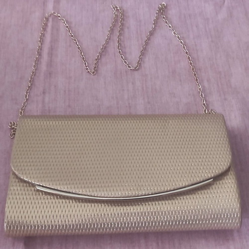 Evening shoulder bag used, gold