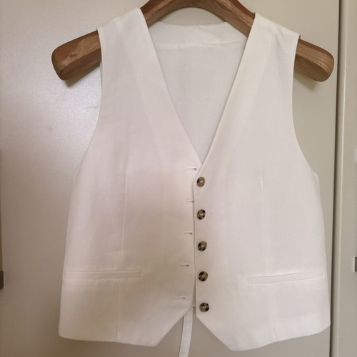 Zara vest like new, white, size M
