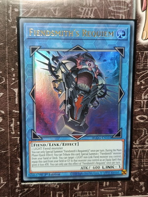 Fiendsmith's Requiem card like new with Ultra Pro sleeve