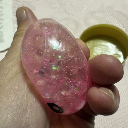 Squishy Dumpling stress relief toy with bowl