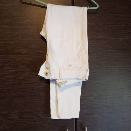 White denim pants Bershka like new, size S
