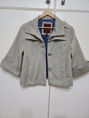 Silvian Heach cropped cotton jacket like new, spring/autumn, size S/M