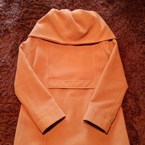 Camel mid-length coat like new, size M
