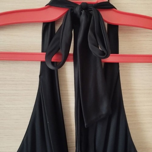 Mango black halter dress like new, medium size