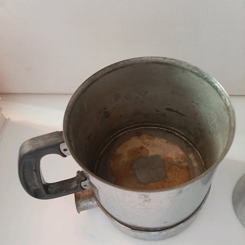 Electric coffee pot and stainless steel kettle used, 60s-70s