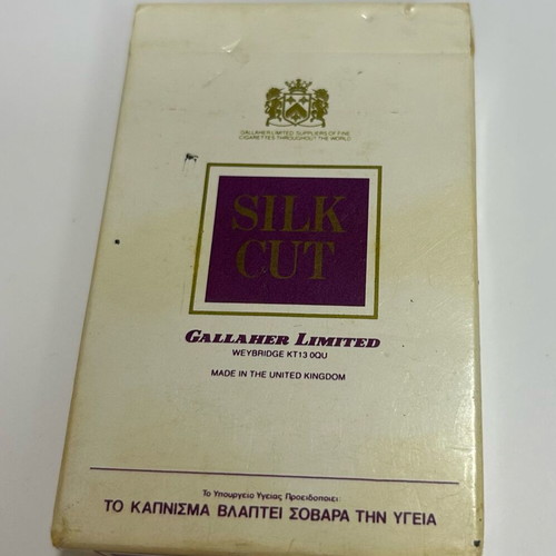 Vintage Silk Cut playing cards new, sealed
