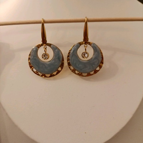 Earrings 43222 new, turquoise