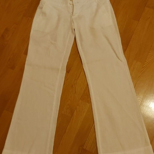 Bershka women's linen pants white, like new, size XXS