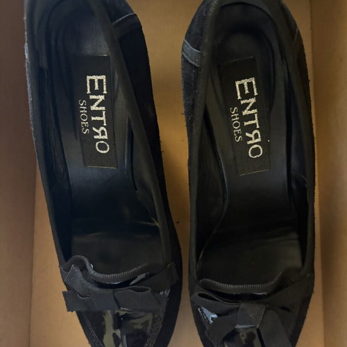 Women's platform shoes black size 39 used
