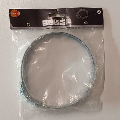 Equation metal clamp set Ø125-150 mm pack of 2 new