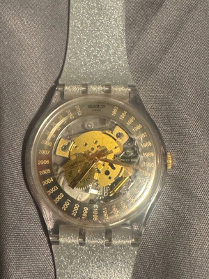Swatch Limited Edition SUOZ161 като нов, златист юбилеен модел 2013