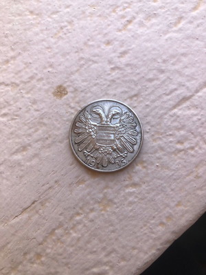Austria 1 Schilling 1935 coin used, collectible interwar