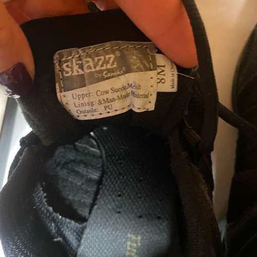 Skazz dance training shoes used, black, size 38