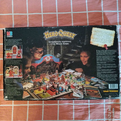 Hero Quest board game MB Games elgreco 1989 Citabel Miniatures