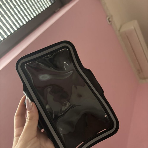 Black mobile phone case for cycling and running