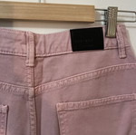 Bershka wide leg pink jeans like new, cropped