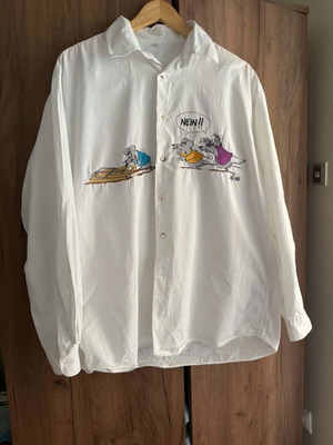 Votum Jaques Britt vintage man t-shirt size L white like new