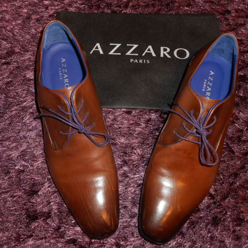 Azzaro Outino elegant brown shoes size 44 new