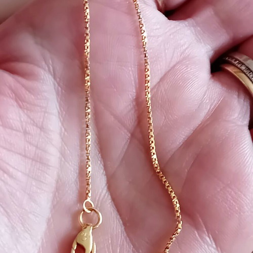 14K 585 gold pendant with white gold and zircon