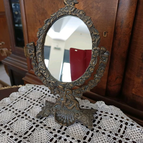 Bronze vintage mirror used