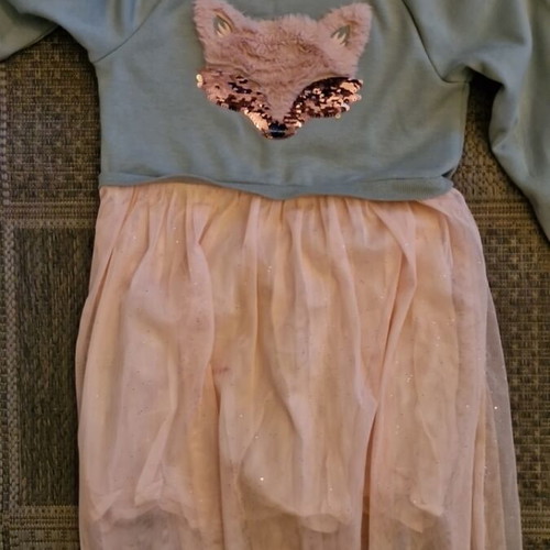 Du pareil girls' dress 8 years like new, pink multicolor