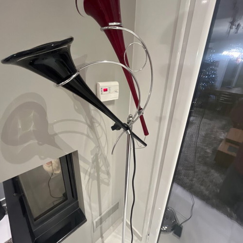 Modern floor lamp with Murano glass like new