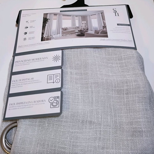 Curtain new gray 229x140 cm