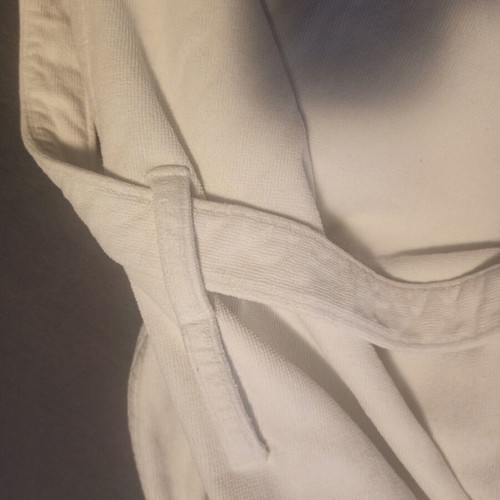 The Bernard Company men's bathrobe, white, 100% cotton