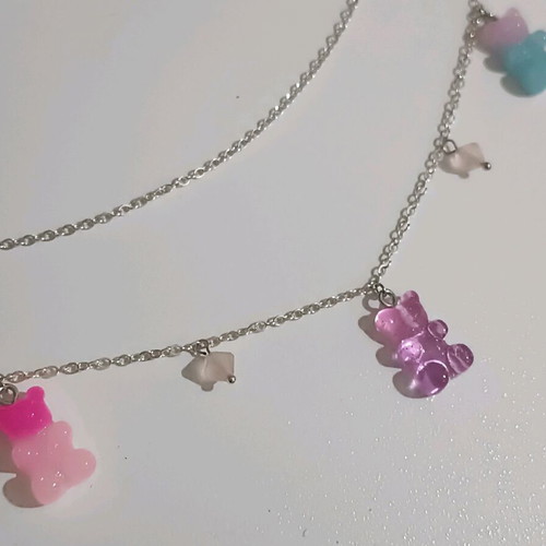 Gummy Bears Choker new, handmade, multicolored